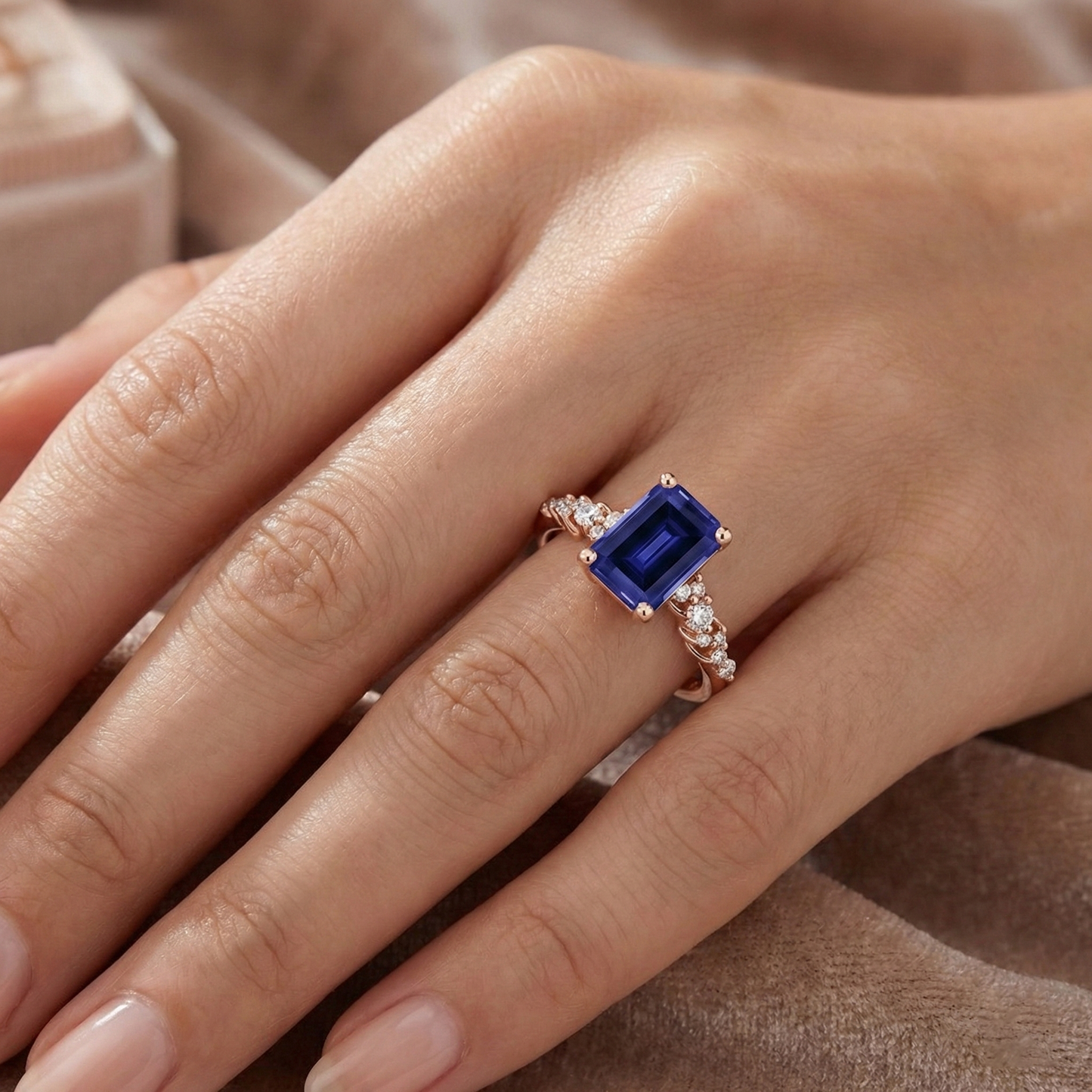echter round diamant 3.50Karat ring mit Diamantbesatz