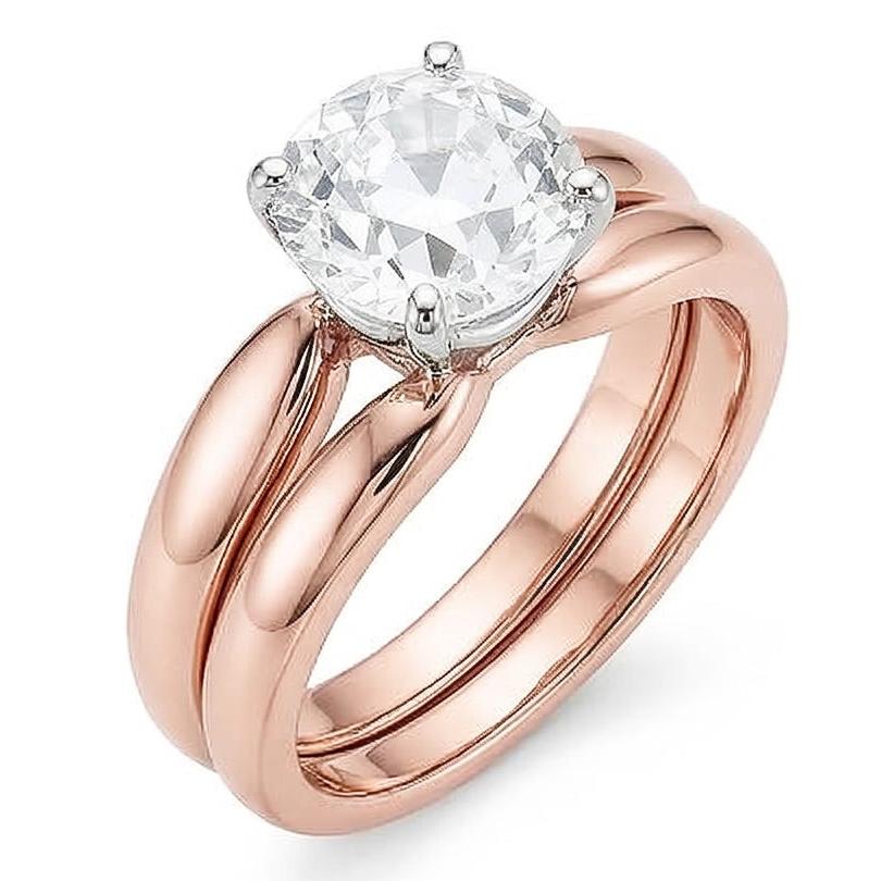 echter oval diamant 1.50Karat ring Seitenansicht