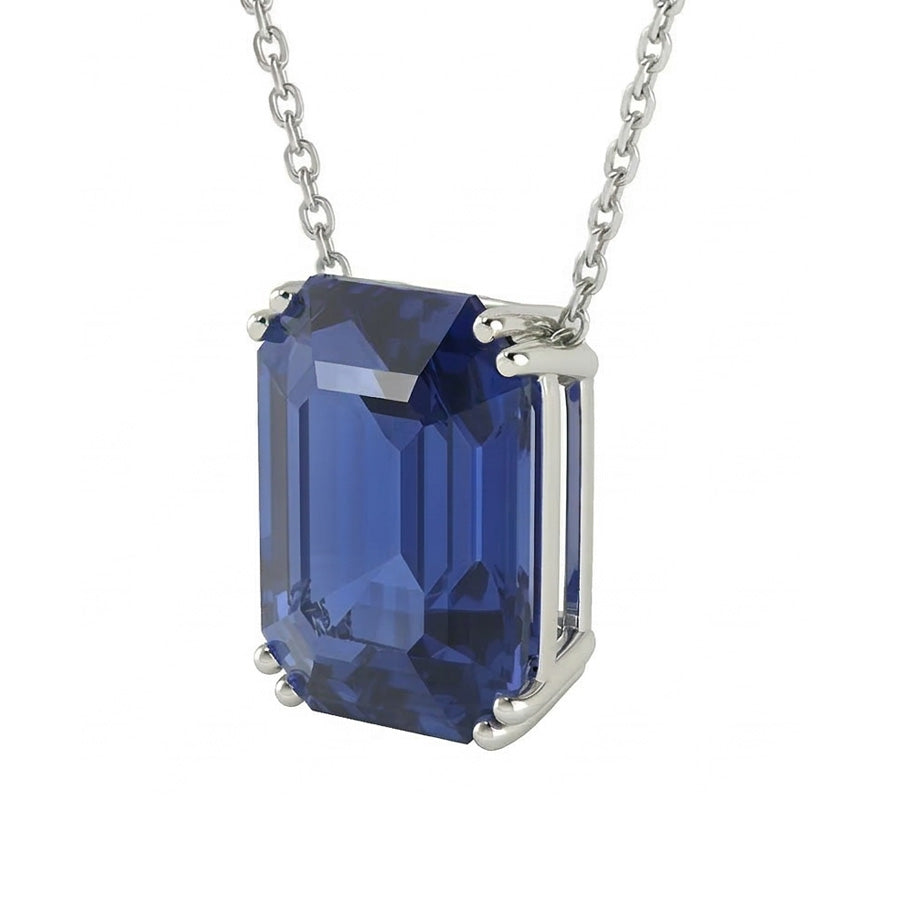 echter round diamant 4Karat anhänger Seitenansicht