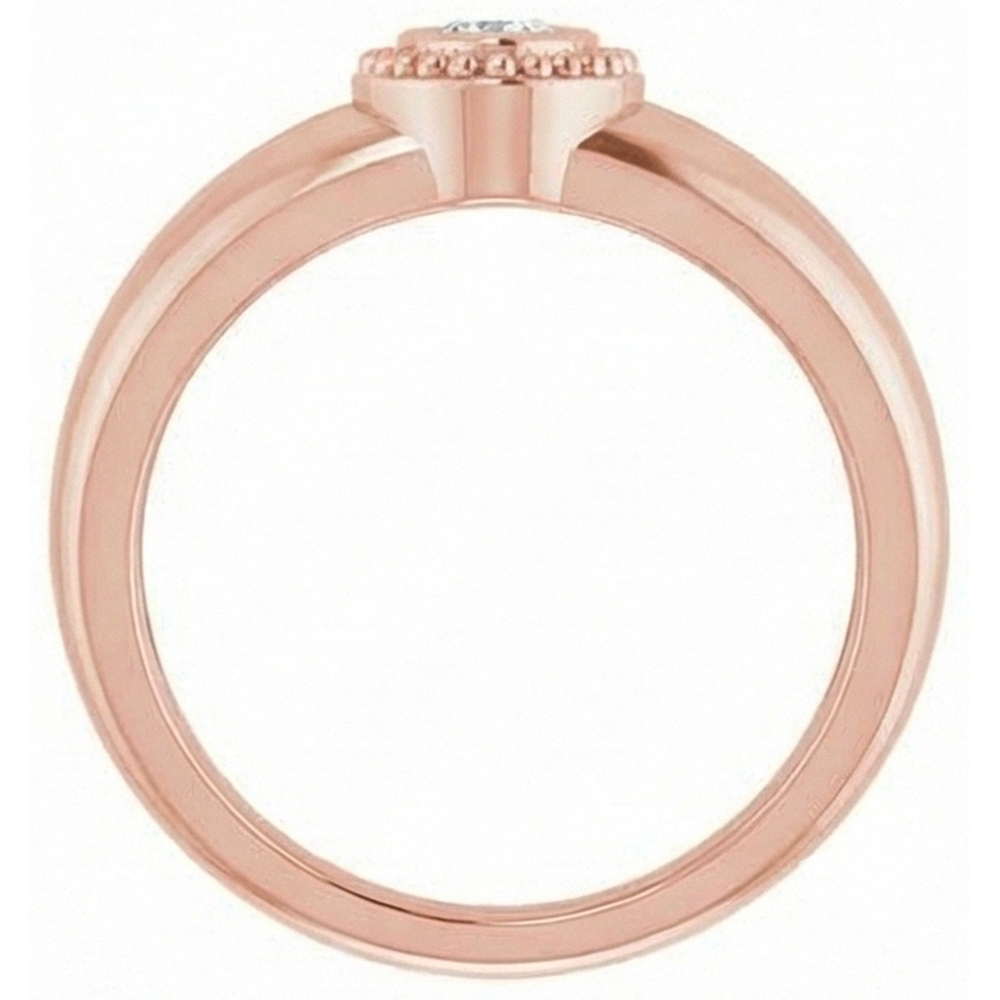 echter pear diamant 1Karat ring Draufsicht