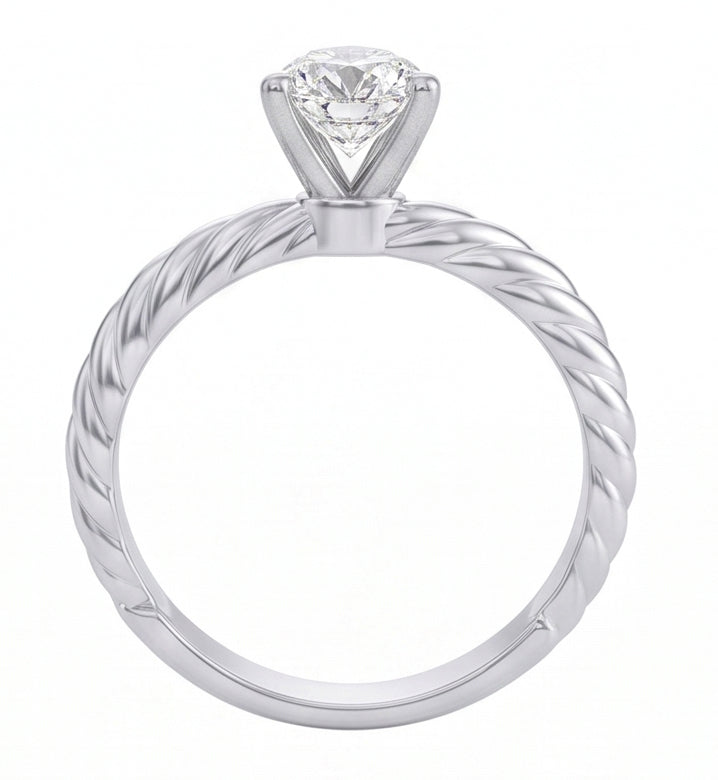 echter pear diamant 1.50Karat ring Detailansicht