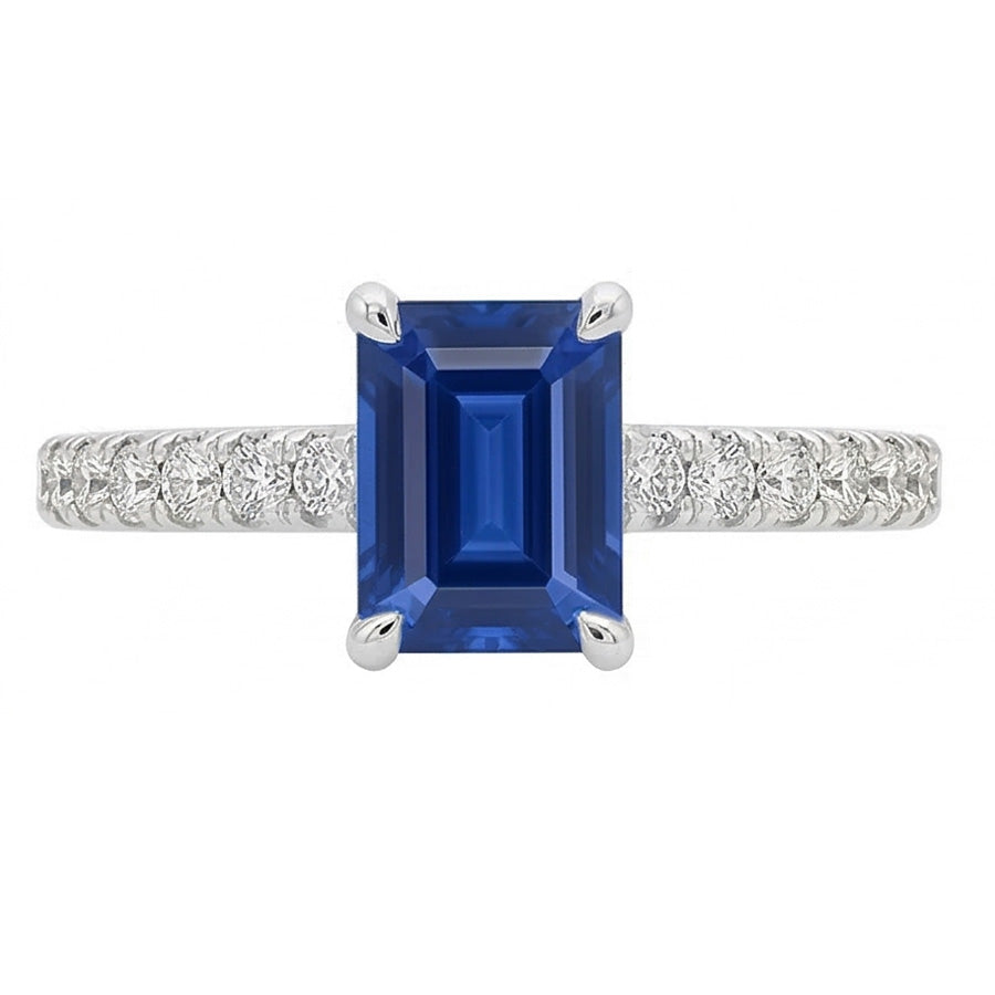 echter round diamant 2.50Karat ring Seitenansicht