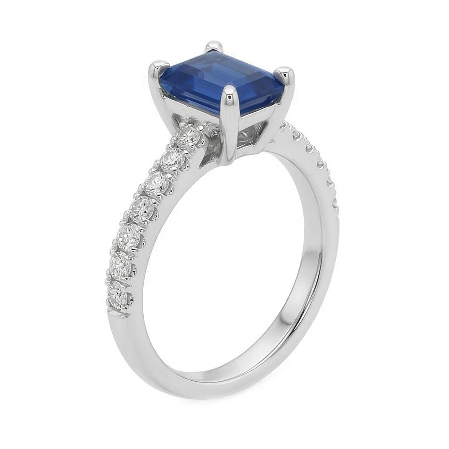 echter round diamant 2.50Karat ring Draufsicht