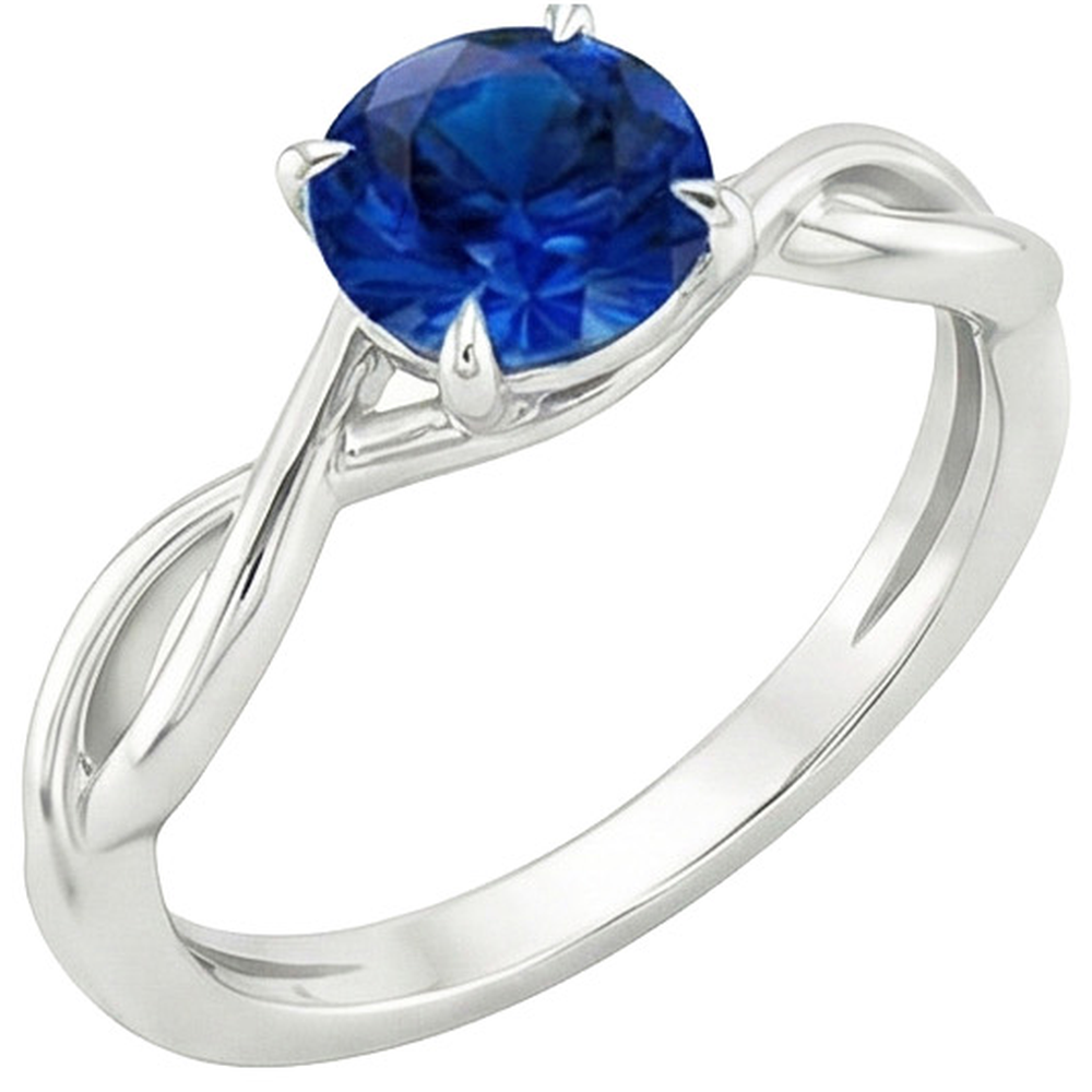 echter round diamant 2Karat ring Seitenansicht