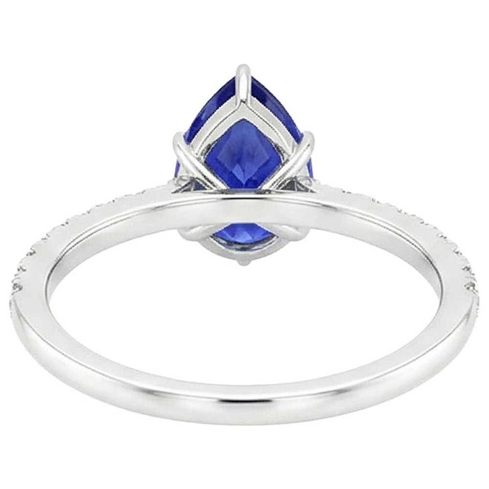 echter round diamant 4.50Karat ring Seitenansicht