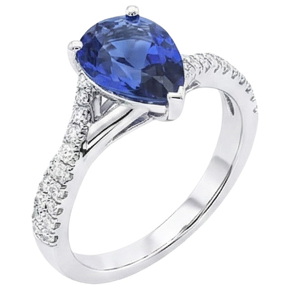 echter round diamant 4Karat ring Seitenansicht
