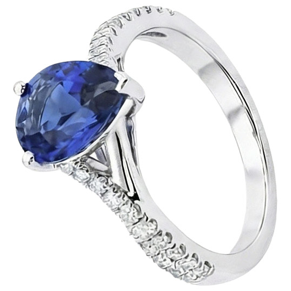 echter round diamant 4Karat ring Detailansicht