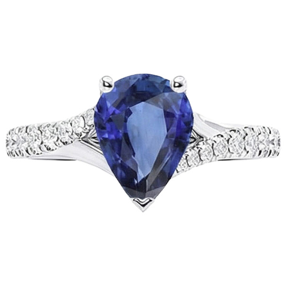 echter round diamant 4Karat ring auf Weiß