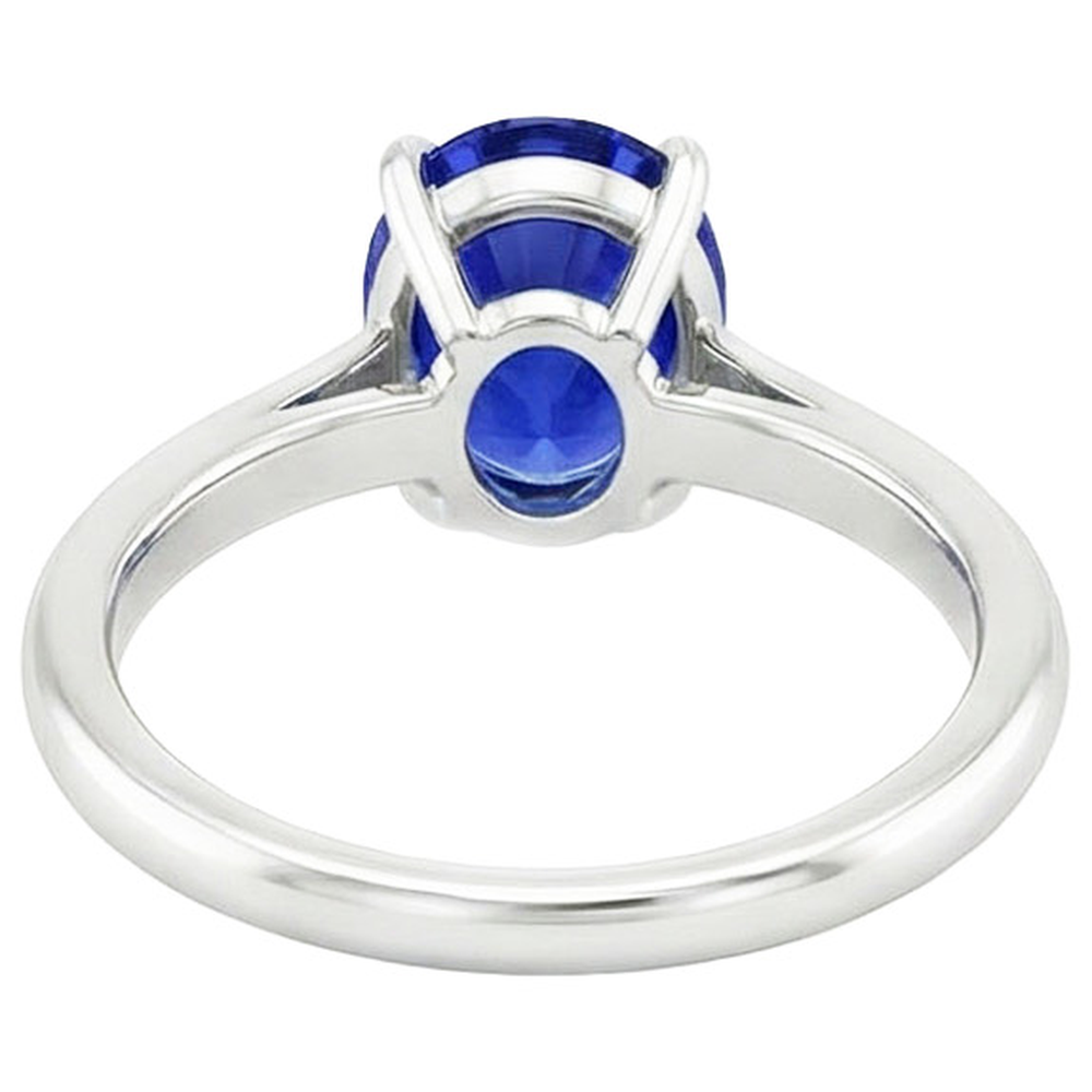 echter oval diamant 3Karat ring Detailansicht