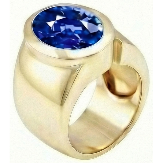 echter oval diamant 2Karat ring Vorderansicht