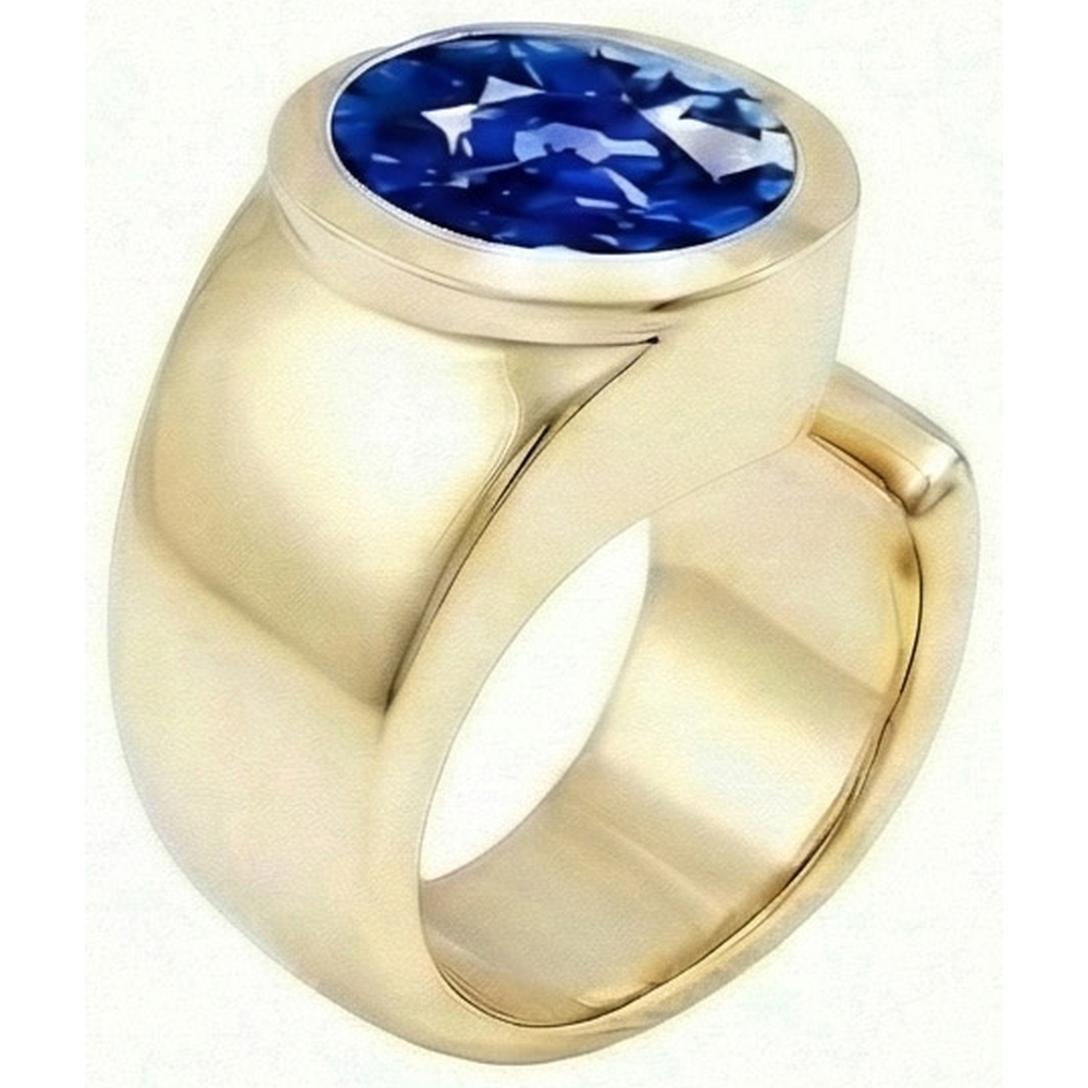 echter oval diamant 2Karat ring Detailansicht