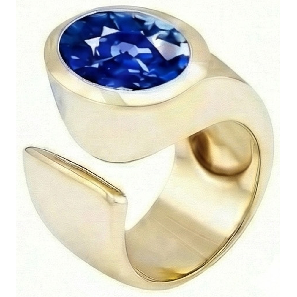 echter oval diamant 2Karat ring Seitenansicht