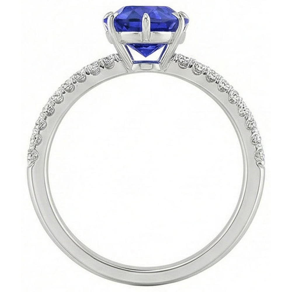 echter round diamant 4.50Karat ring Detailansicht