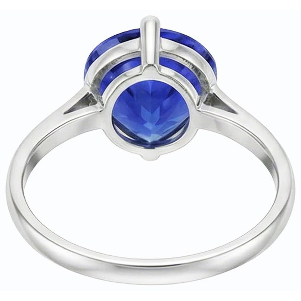 echter oval diamant 4Karat ring Detailansicht