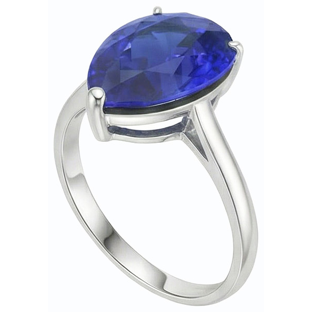 echter oval diamant 4Karat ring Draufsicht
