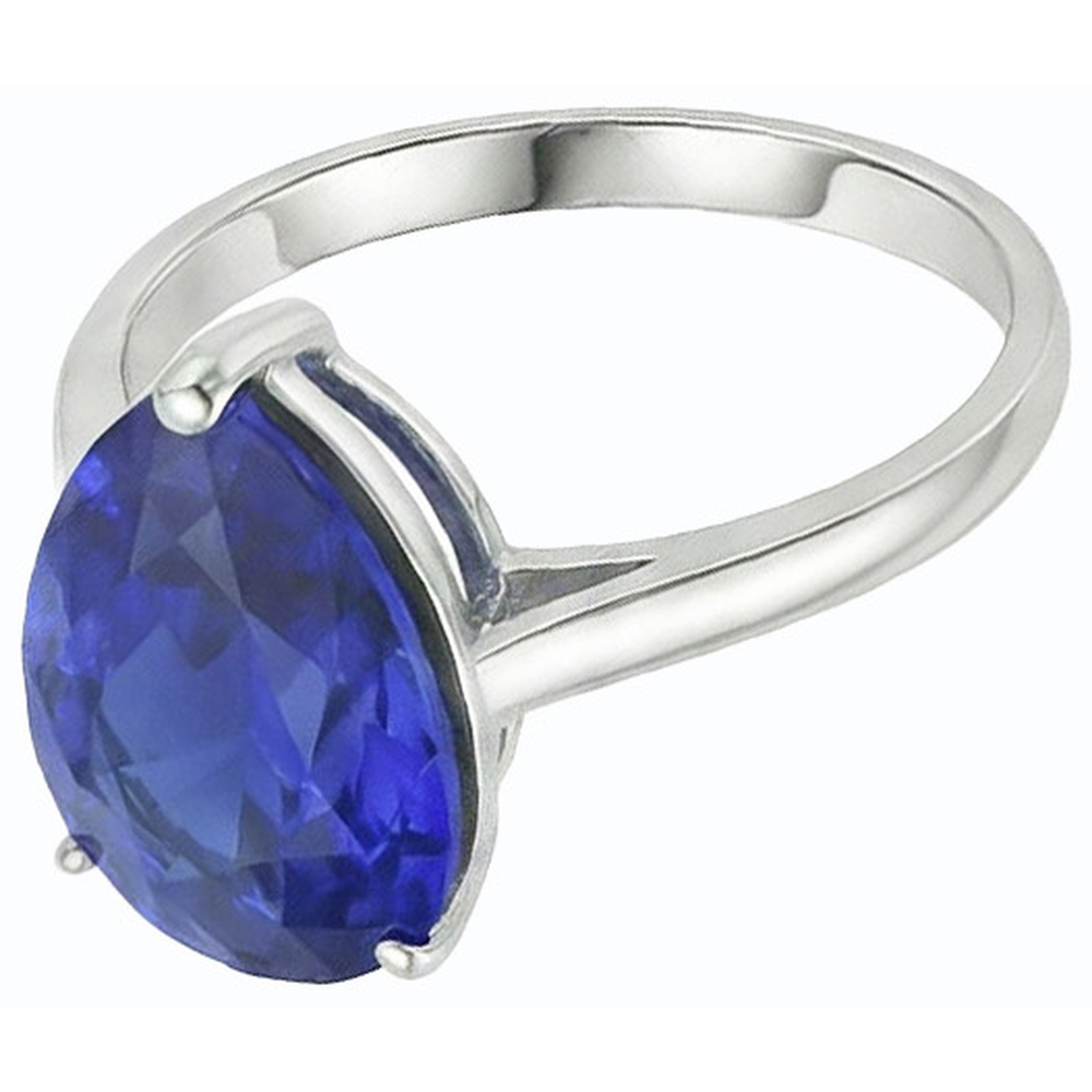 echter oval diamant 4Karat ring auf Weiß