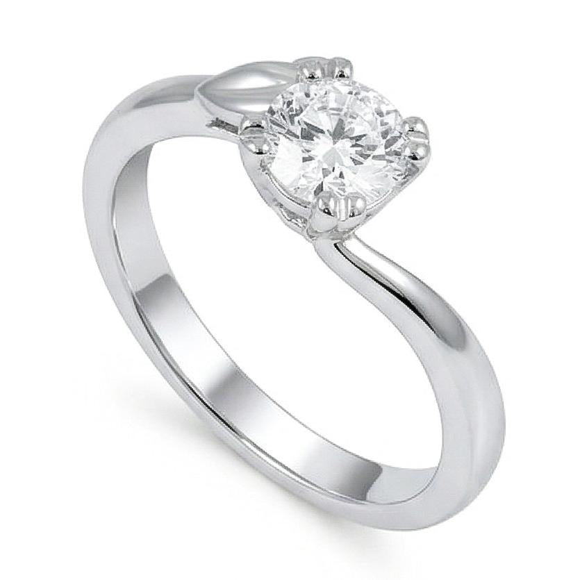 echter round diamant 1.50Karat ring Detailansicht