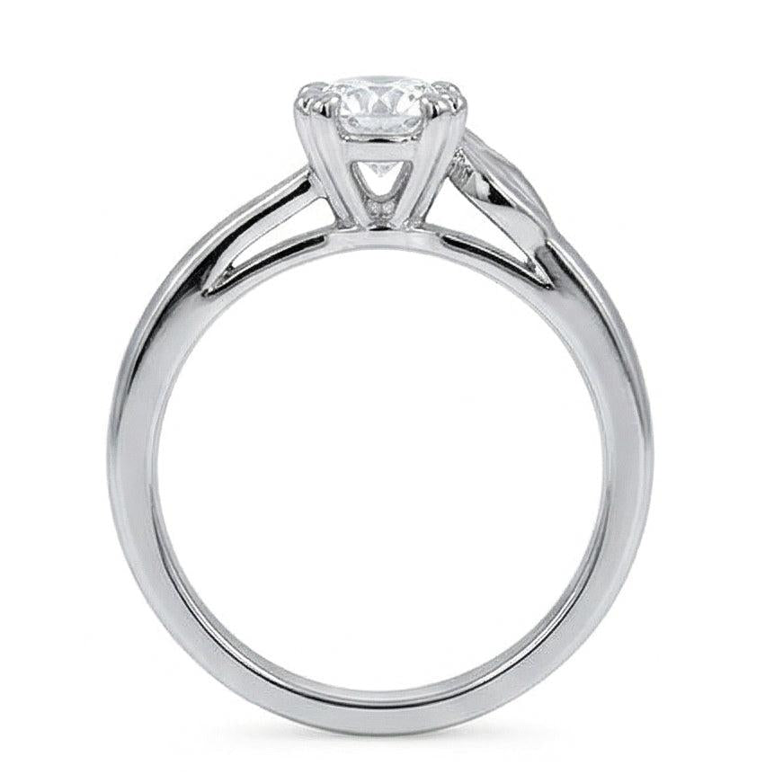 echter round diamant 1.50Karat ring auf Weiß