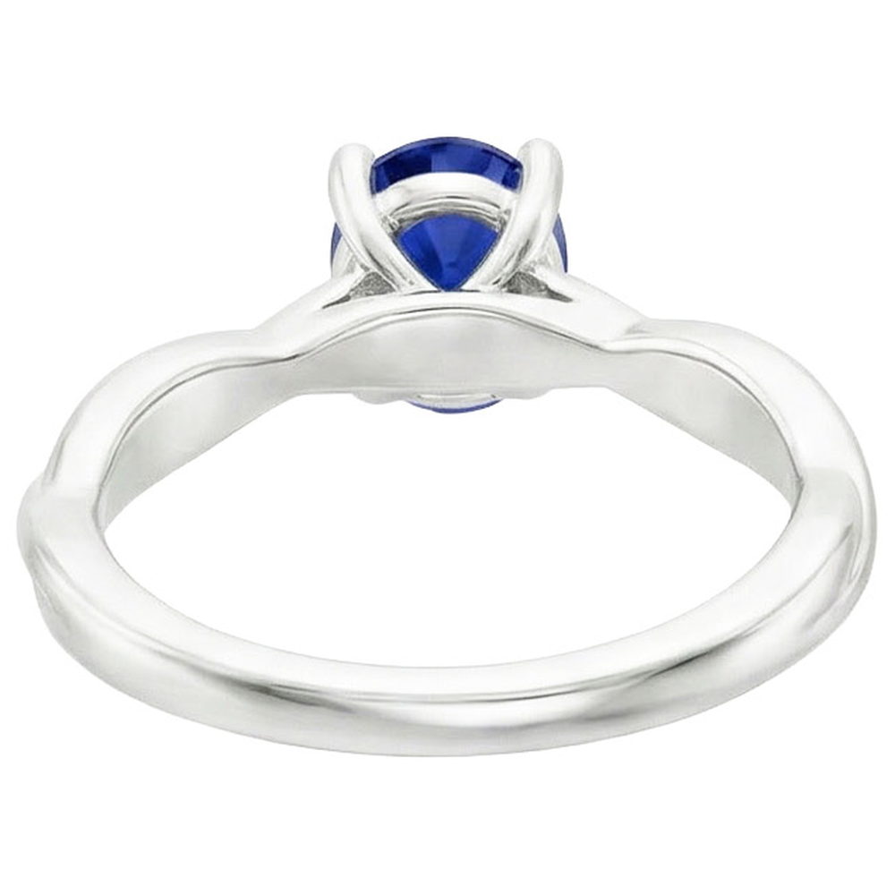 echter oval diamant 2Karat ring Detailansicht