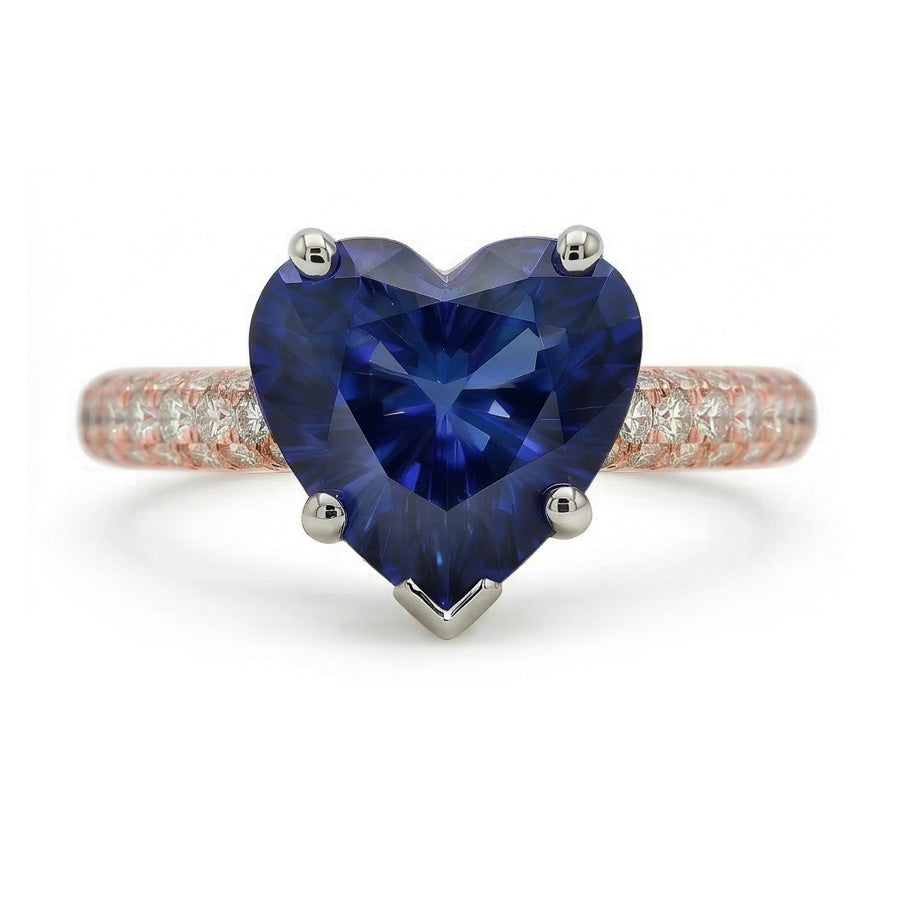 echter round diamant 3.50Karat ring Detailansicht