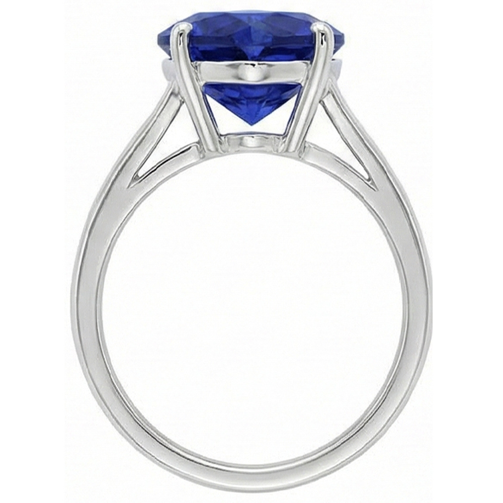 echter round diamant 2.50Karat ring Profilansicht