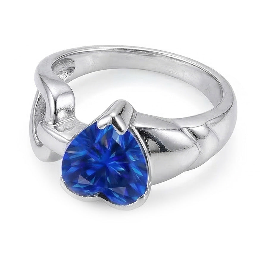 echter heart diamant 3Karat ring Detailansicht