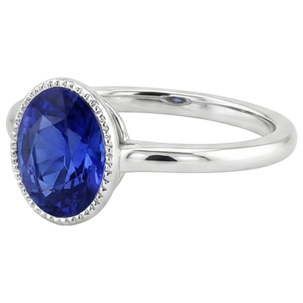 echter oval diamant 3Karat ring auf Weiß