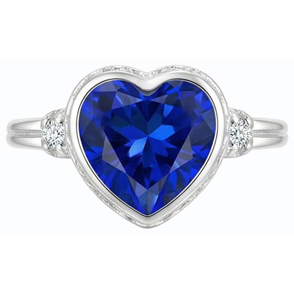 echter round diamant 2Karat ring Seitenansicht