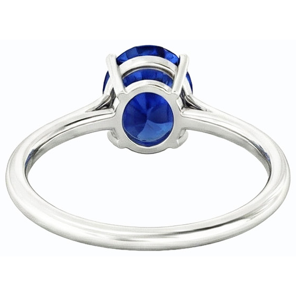 echter oval diamant 2Karat ring Detailansicht