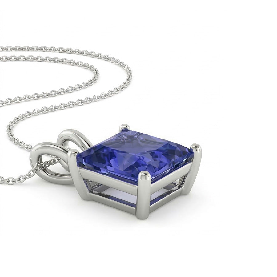 echter round diamant 4Karat anhänger Seitenansicht