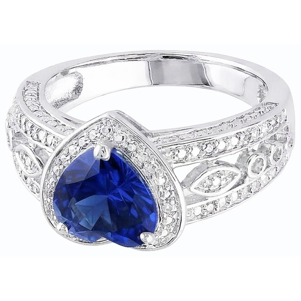 echter round diamant 2Karat ring Detailansicht