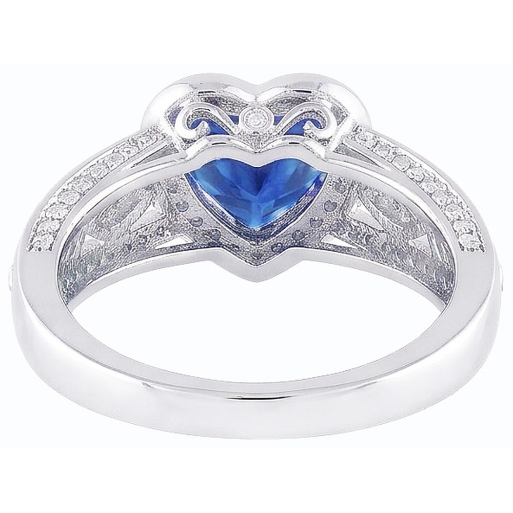 echter round diamant 2Karat ring Draufsicht