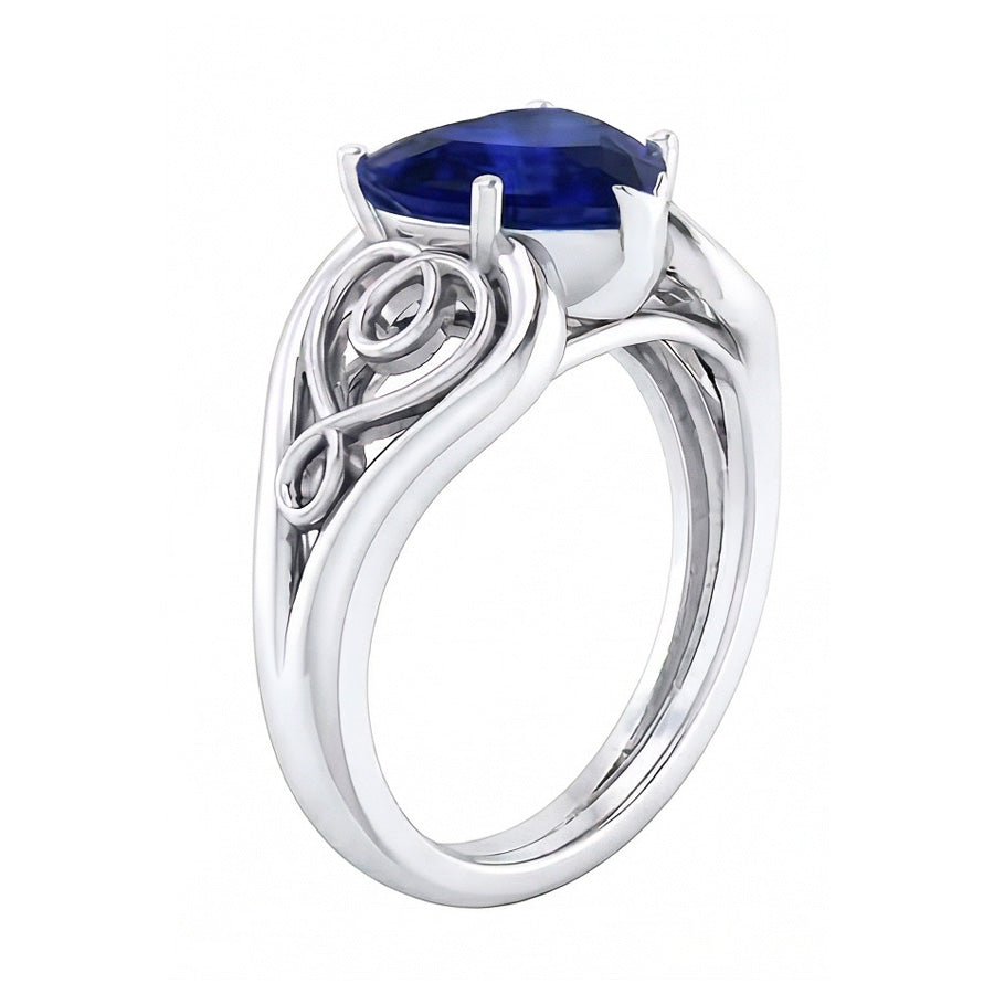 echter round diamant 3.50Karat ring Draufsicht
