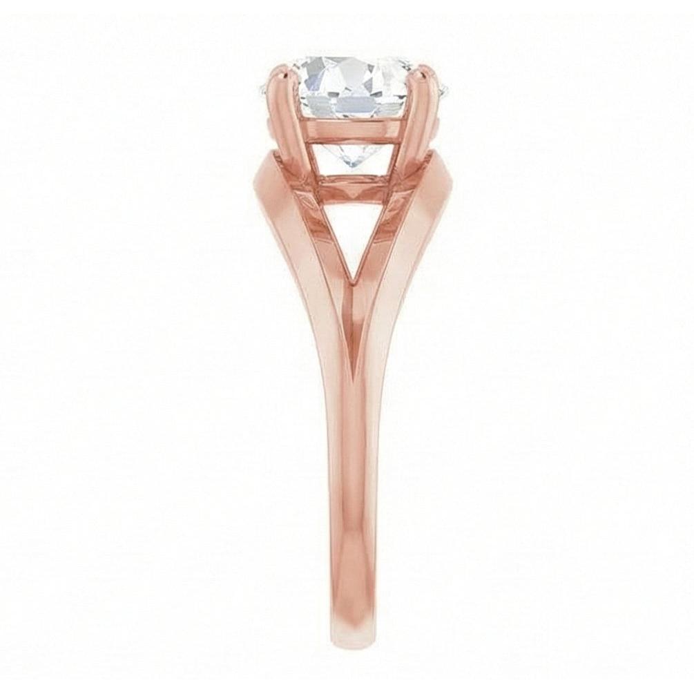 echter round diamant 2Karat ring Detailansicht