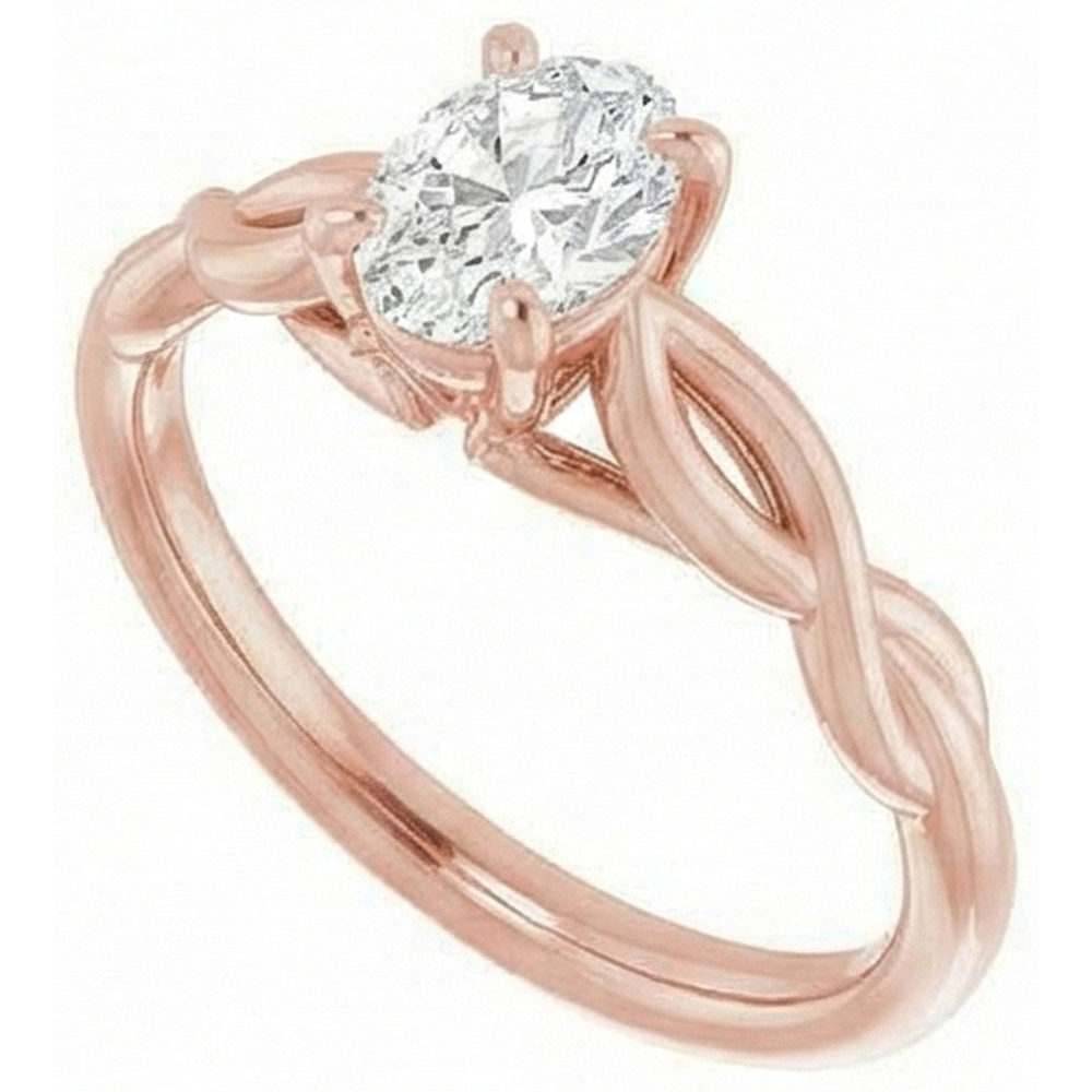echter oval diamant 2.15Karat ring Detailansicht