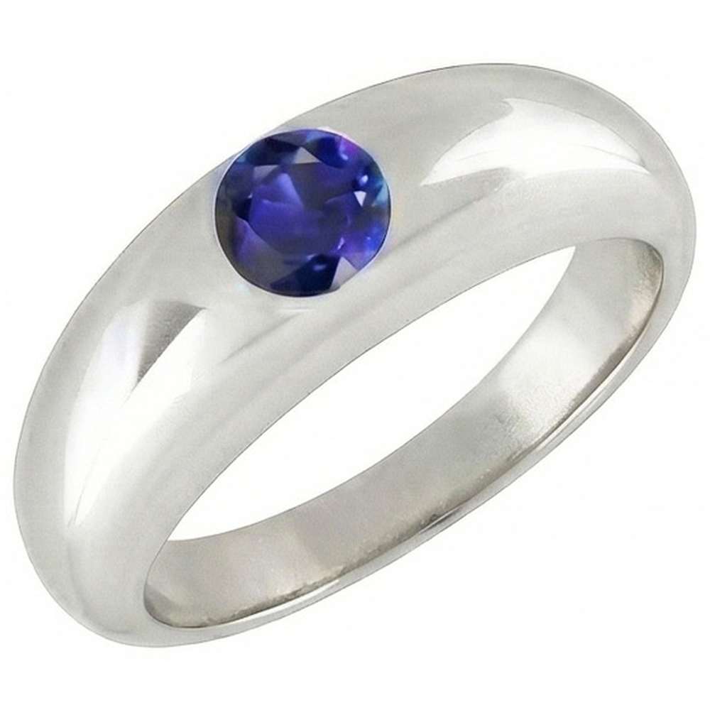 echter round diamant 1Karat ring Draufsicht