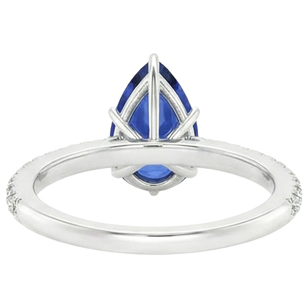 echter round diamant 5Karat ring Seitenansicht