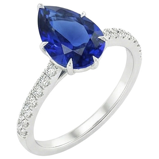 echter round diamant 5Karat ring Detailansicht