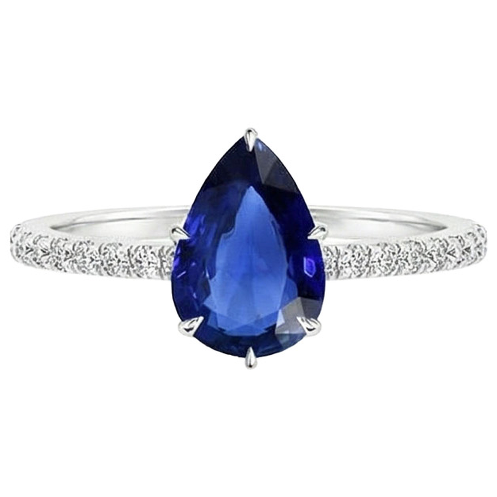 echter round diamant 5Karat ring Profilansicht