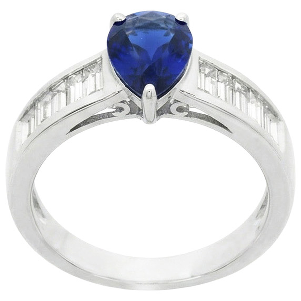 echter baguette diamant 3.50Karat ring Seitenansicht