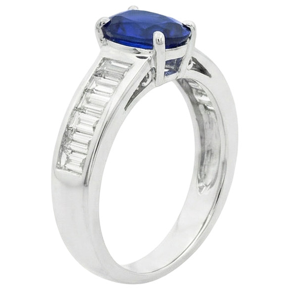echter baguette diamant 3.50Karat ring Draufsicht