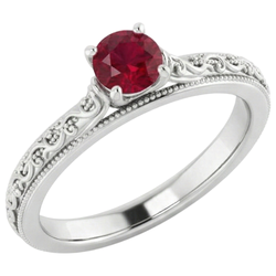 Echter Rubin Ring 0.75 Karat