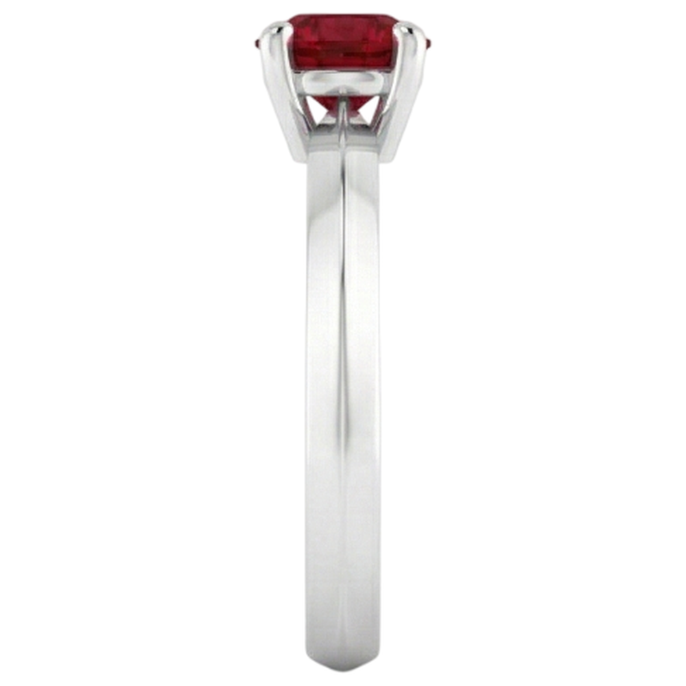 Solitär Rubin Ring 1,25 Karat 4 Krappenfassung Schmuck Neu