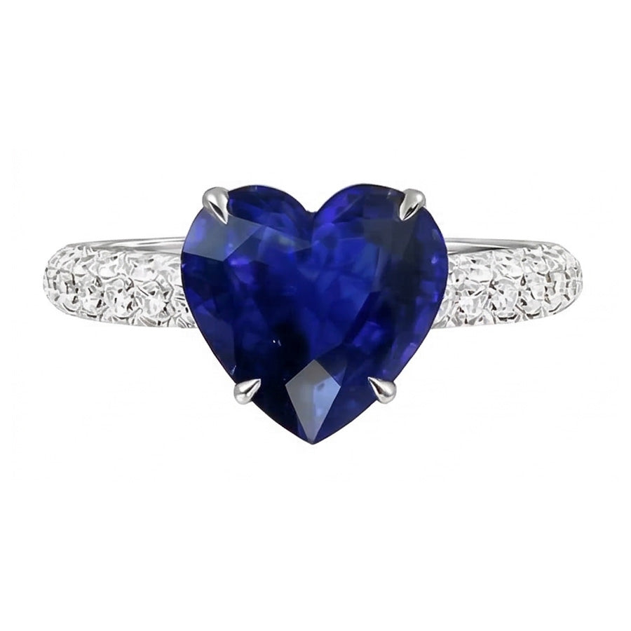 echter round diamant 4.50Karat ring Seitenansicht