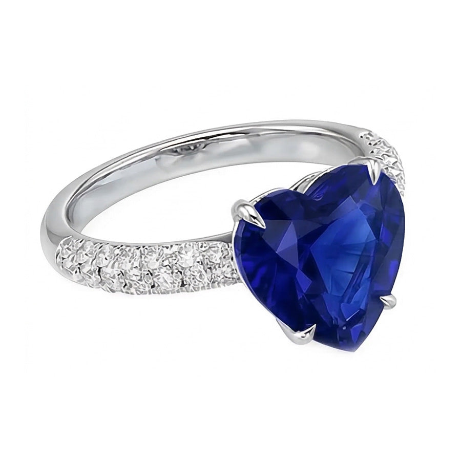 echter round diamant 4.50Karat ring Draufsicht