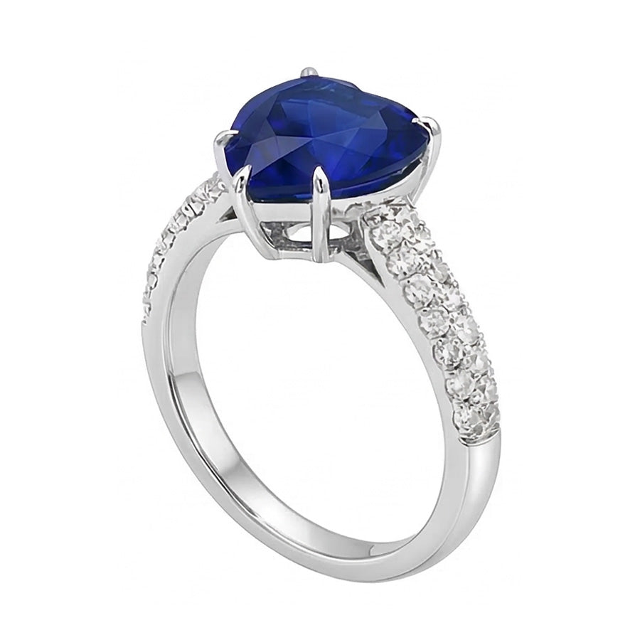 echter round diamant 4.50Karat ring Profilansicht
