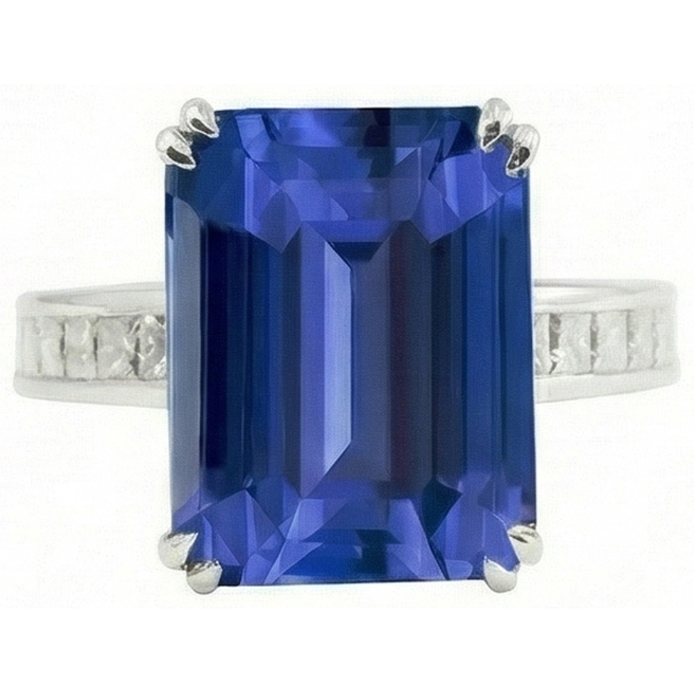 echter round diamant 5Karat ring Detailansicht