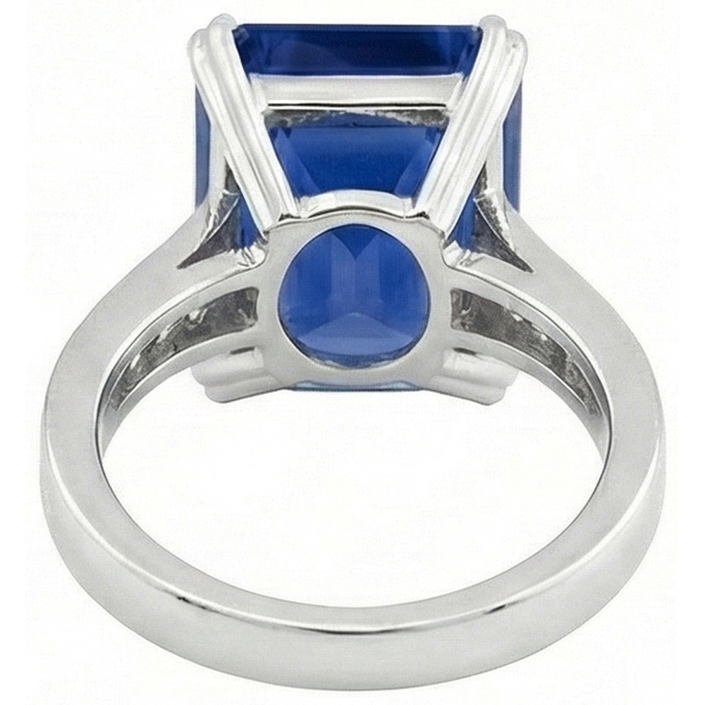 echter round diamant 5Karat ring auf Weiß