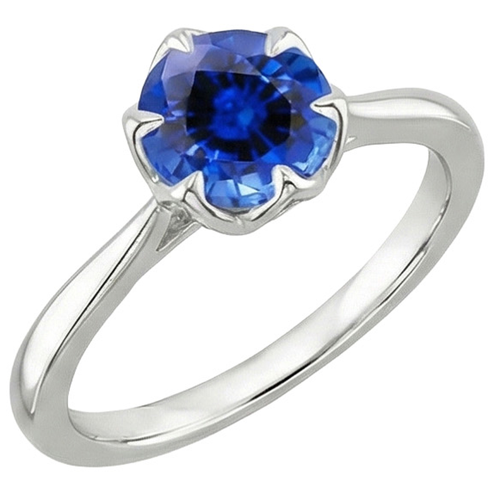 echter round diamant 2Karat ring Seitenansicht