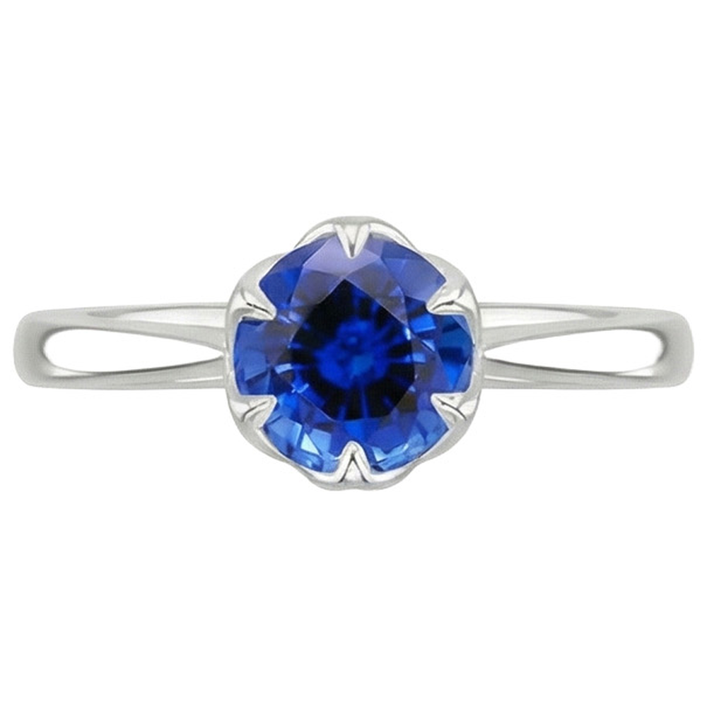 echter round diamant 2Karat ring Detailansicht